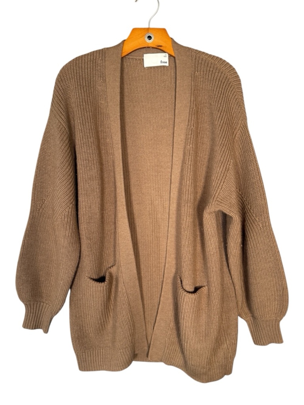 Aritzia Wilfred Free 100% Merino Wool Unwind Cardigan Knit Minimalist Simple XS